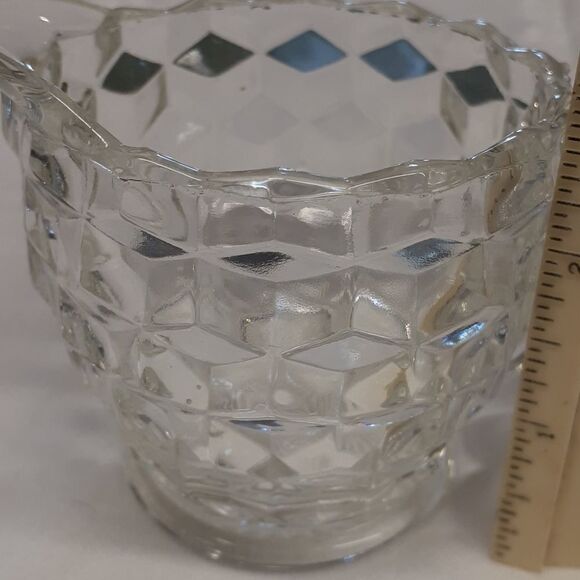 3 pc. Antique,1928, FOSTORIA“American” Pattern #2056, Creamer, Sugar, & dish. - Picture 7 of 13